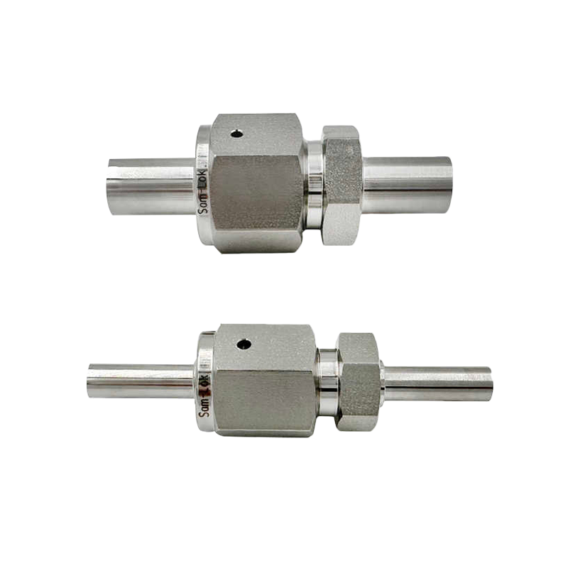 Glândula de solda de topo de tubo curto VAR VCR de aço inoxidável